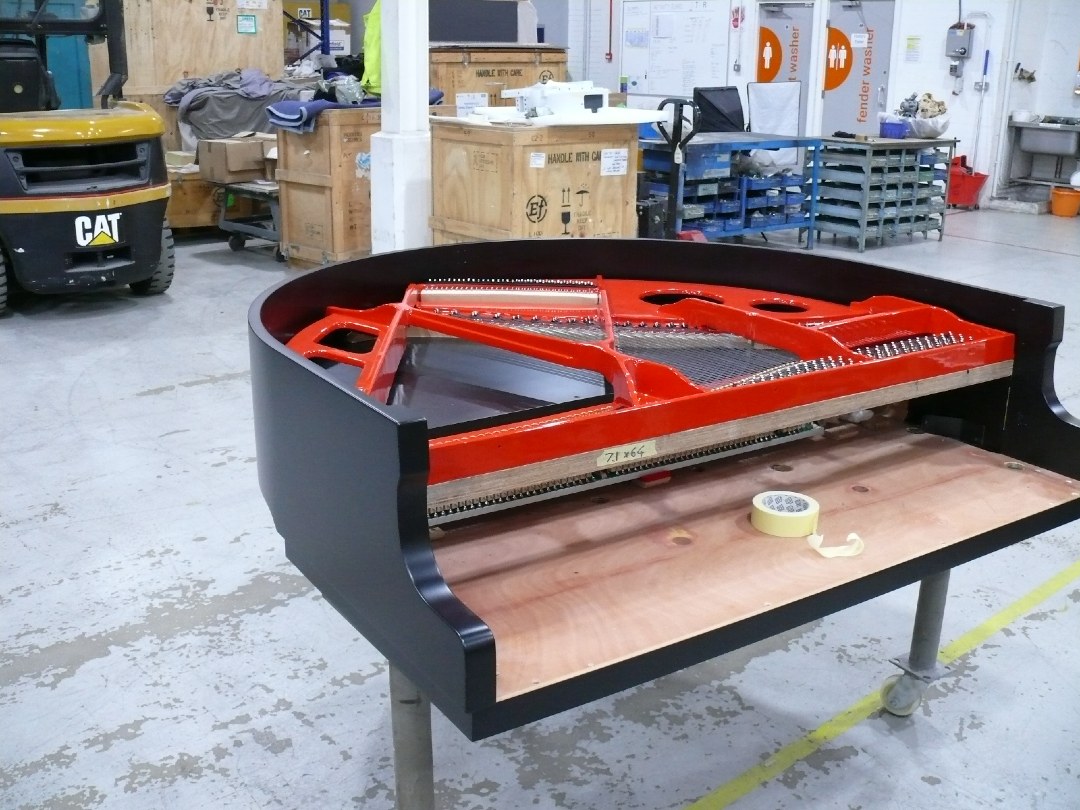 Piano Matt Black Red